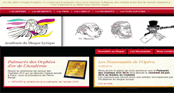 Desktop Screenshot of academiedudisquelyrique.com